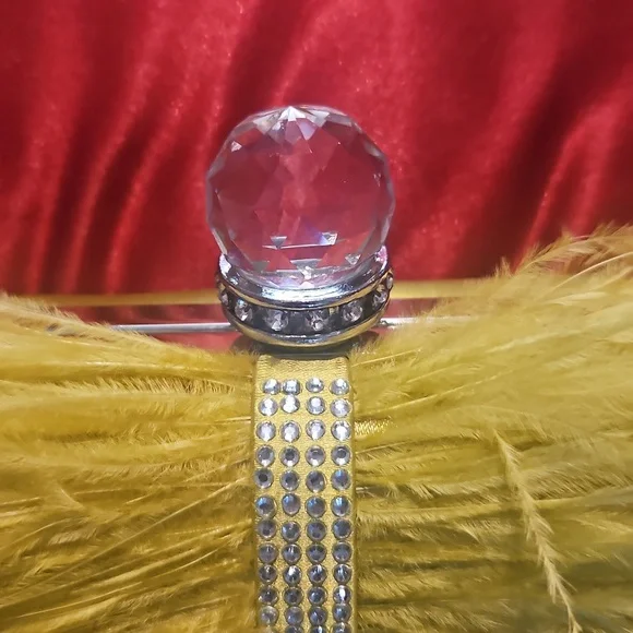 Ostrich Feathered Mini Evening Bag - Picture 6 of 10